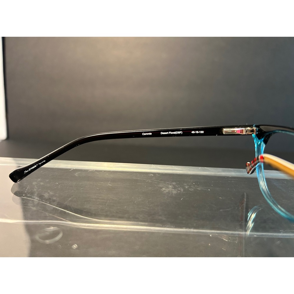 Vera Bradley Cammie Eyeglass Frames Desert Floral DSF Teal Brown 46-16-130 Kids - Picture 6 of 6